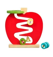 Zabawki interaktywne dla dzieci - Petit Collage Petit Collage Drewniany Labirynt Jabłko - miniaturka - grafika 1