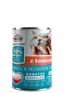 Mokra karma dla kotów - Frendi kawałki w delikatnym sosie z łososiem 400g - miniaturka - grafika 1