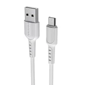 Kable USB - Kabel Micro USB 1m 2A Borofone Easy BX16 biały - miniaturka - grafika 1