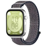 Akcesoria do smartwatchy - Opaska pasek nylonowy Vanfone do Huawei Watch Fit 3, grafitowy metalik - miniaturka - grafika 1