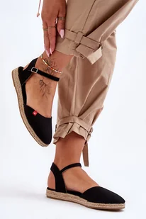 Damskie Espadryle Na Platformie Big Star FF274526 Czarne 37 - Espadryle damskie - miniaturka - grafika 1