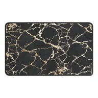 Dywaniki łazienkowe - Baliv Dywanik łazienkowy Gold foil 50x80cm czarny - miniaturka - grafika 1