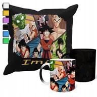 Gadżety dla niej i dla niego - ZESTAW KUBEK MAGICZNY + POSZEWKA Z PODUSZKĄ-PREZENT DRAGONBALL ANIME + IMIĘ - miniaturka - grafika 1