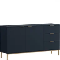 Komody - Komoda K2D3SZ PL-01 Pula GIB Meble Granat - miniaturka - grafika 1