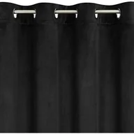Zasłony - Zasłona EUROFIRANY Ariadna 140 x 250 cm Czarny - miniaturka - grafika 1