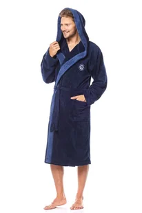 L&L Szlafrok George Dark Blue M Dark Blue - Szlafroki damskie - miniaturka - grafika 1