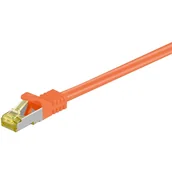Kable miedziane - Goobay RJ-45 CAT7 3m kabel sieciowy Pomarańczowy S/FTP (S-STP) 91615 - miniaturka - grafika 1