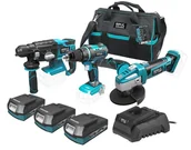 Zestawy elektronarzędzi - Zestaw elektronarzędzi 18V SAS+ALL Dedra / 3 x 2,0Ah - miniaturka - grafika 1