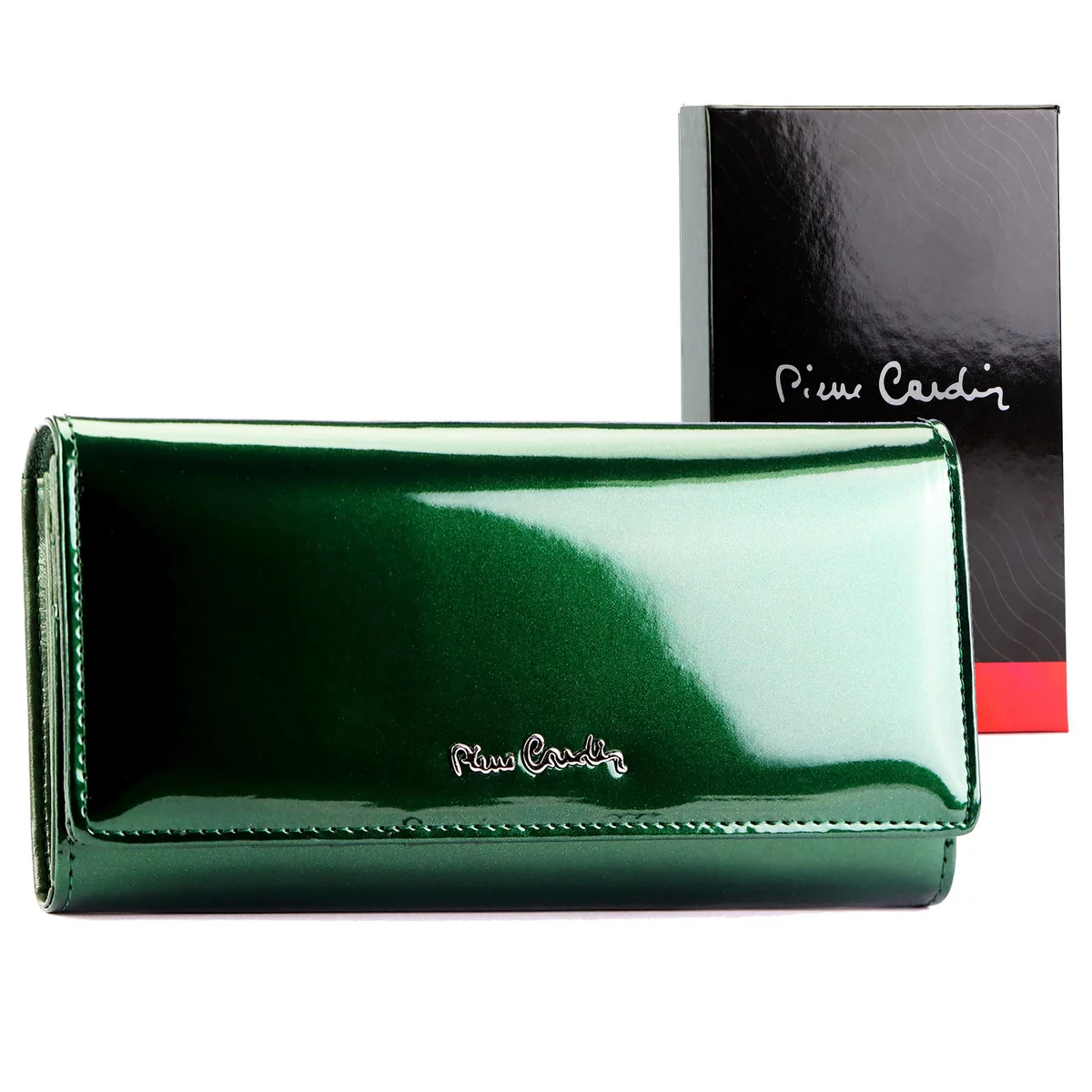 skóra naturalna + Damski portfel ze skóry ekologicznej Pierre Cardin 07 SHINY 102 - on_order