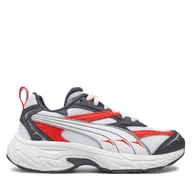 Buty dla chłopców - Sneakersy Puma Morphic Techie Jr 396621 06 Biały - miniaturka - grafika 1