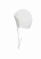 Czapki damskie - Czapka niemowlęca, biała, wiązana, paski, Döll - miniaturka - grafika 1