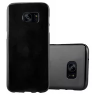 Etui i futerały do telefonów - Pokrowiec Etui Do Samsung Galaxy S7 EDGE Obudowa w JELLY CZARNY TPU Ochronny Case Cover Plecki Cadorabo - miniaturka - grafika 1