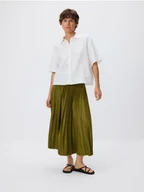 Spódnice - Reserved - Plisowana spódnica midi - zielony - miniaturka - grafika 1