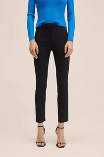 Spodnie damskie - Mango spodnie Cola damskie kolor czarny proste medium waist - grafika 1