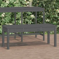 Ławki ogrodowe - Ławka ogrodowa, szara, 109x44x45 cm, lite drewno sosnowe Lumarko - miniaturka - grafika 1