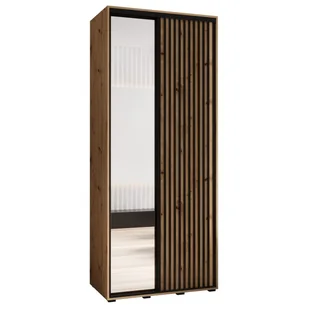 Szafa przesuwna z lustrem wysoka Lanko 2 110 głębokość 45 cm wysokość 235,2 cm - Szafy - miniaturka - grafika 1
