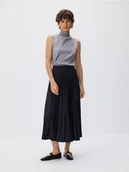 Spódnice - Reserved - Plisowana spódnica midi - czarny - miniaturka - grafika 1