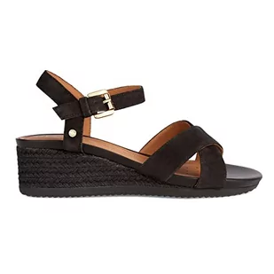 Geox D Ischia Corda Espadryle Kobiety, Czarny (Black01), 41 EU - Espadryle damskie - miniaturka - grafika 1