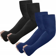 Pozostała odzież dla rowerzystów - 4szt Ochronny RĘKAW zakrywający tatuaż Mundur policyjny na rower motocykl - miniaturka - grafika 1