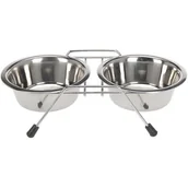 Miski dla psów - Miska dla psa na stojaku regulowanym 2x1,8l 124780 - miniaturka - grafika 1