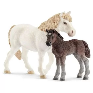 Schleich Klacz i źrebię kucy Dartmoore 42423 - Figurki dla dzieci - miniaturka - grafika 1