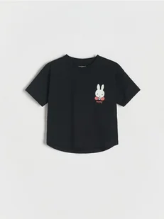 Reserved - T-shirt oversize Miffy - czarny - Bluzki dla niemowląt - miniaturka - grafika 1