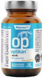 PharmoVit HerbalLine Optikan wzrok 60kaps - Wzrok i słuch - miniaturka - grafika 1