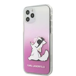 Karl Lagerfeld KLHCP12MCFNRCPI iPhone 12 6,1" Max/Pro różowy/pink hardcase Choupette Fun - Etui i futerały do telefonów - miniaturka - grafika 1
