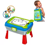 Tablice dla dzieci - Tablica Na Nogach Składana W Plecaku 2W1 Kredowa Suchoscieralna - miniaturka - grafika 1