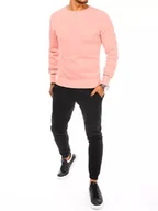 Dresy męskie - Dres męski różowo-czarny Dstreet AX0647-XL - miniaturka - grafika 1