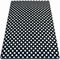 Dywany - Dywan SKETCH - F764 czarny/kremowy - Kropki biały 160x220 cm - miniaturka - grafika 1