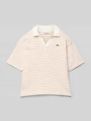 Koszulki dla dziewczynek - Koszulka polo z dekoltem w serek - miniaturka - grafika 1