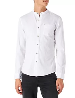 Koszule męskie - Mavi Męska koszula jeansowa, biały (Denim), XL - grafika 1