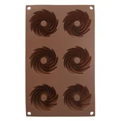 Formy do ciast - Orion Forma silikonowa do ciastek - wianeczków, brązowy - miniaturka - grafika 1