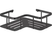 Półki łazienkowe - Półka łazienkowa koszyk narożny ścienny czarny STELLA 16.060-MB - miniaturka - grafika 1