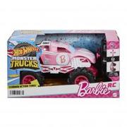 Zabawki zdalnie sterowane - Hot Wheels Monster Truck R/C Barbie 1:24 Pojazd zdalnie sterowany HNV02 Mattel - miniaturka - grafika 1