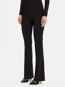 Spodnie damskie - Rinascimento Spodnie materiałowe CFC0125318003 Czarny Flare Fit - miniaturka - grafika 1