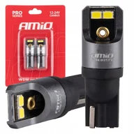 Żarówki samochodowe - Żarówki led canbus pro t10 w5w 4x2016 smd białe 12v 24v amio-03577 - miniaturka - grafika 1