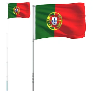Flaga Portugalii z masztem, 5,55 m, aluminium - Flagi i akcesoria - miniaturka - grafika 3