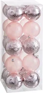 Bombki - Bombki choinkowe różowe 8 x 8 x 8 cm (20 sztuk) - miniaturka - grafika 1