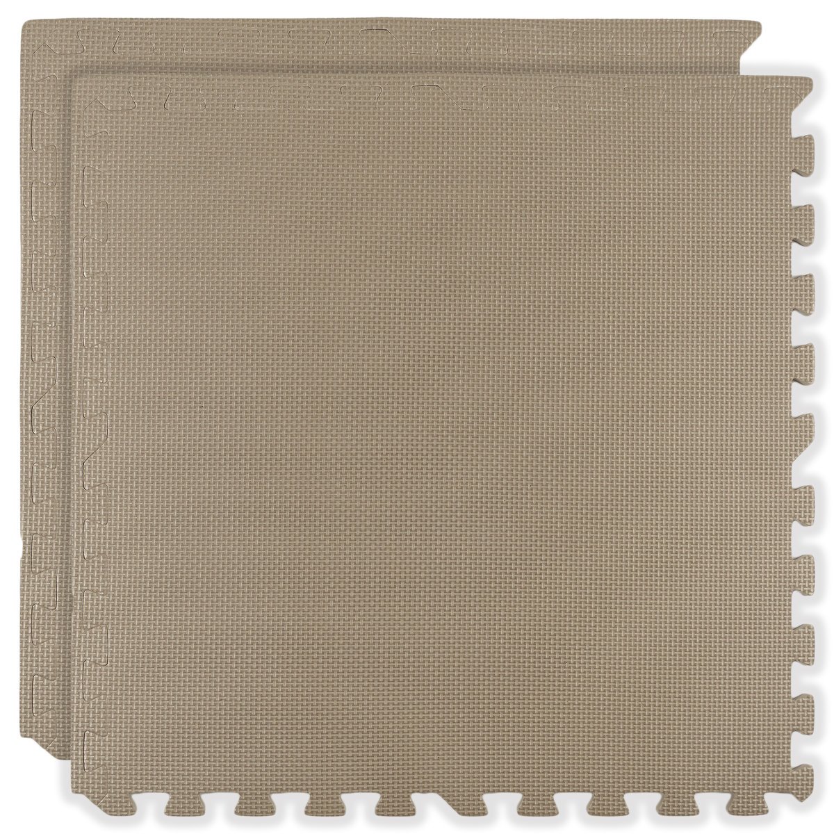 Mata piankowa podłogowa Humbi 120x60 Duże puzzle piankowe wodoodporne bezpieczne 2 szt. Jasnobeżowy