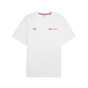 Męska koszulka F1® ESS+ o luźnym kroju z grafiką PUMA White - Koszulki sportowe męskie - miniaturka - grafika 1