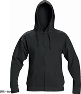 Odzież robocza - CERVA NAGAR - bluza z kapturem ściąganym sznurkiem 80% bawełna, 20% poliester - czarny M - miniaturka - grafika 1