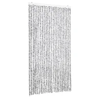 Zasłony - vidaXL Zasłona na muchę jasnoszara i ciemnoszara 100x200 cm szenilowa - miniaturka - grafika 1