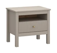 Szafki nocne - Szafka Nocna Kleo 1S Taupe - miniaturka - grafika 1