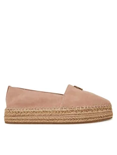 Tommy Hilfiger Espadryle Suede Platform Espadrille FW0FW08586 Beżowy - Espadryle damskie - miniaturka - grafika 1