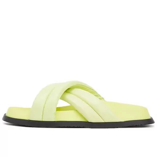 Klapki Tommy Jeans Padded Toe Sandals EN0EN02175-MSA - zielone - Klapki i japonki damskie - miniaturka - grafika 1