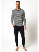 Piżamy męskie - Skiny Piżama w kolorze czarno-białym - miniaturka - grafika 1