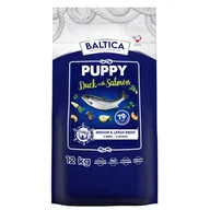 Sucha karma dla psów - BALTICA Puppy Duck & Salmon ML 12kg ŁOSOŚ KACZKA - miniaturka - grafika 1