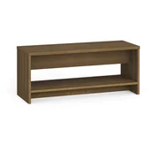 Wyposażenie sportowe i gimnastyczne - Ławka szatniowa z półką na obuwie, wzmocniona, 1000 mm, orzech - miniaturka - grafika 1